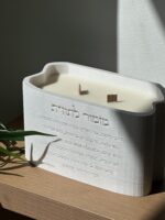 ⁦נר מזמור לתודה - לבן⁩ – תמונה ⁦3⁩
